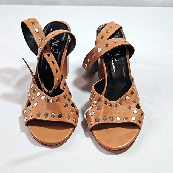 Attilio Giusti Leombruni Tan Sandals Size 38 - Picture 1 of 8